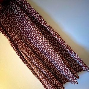 High waisted split skirt